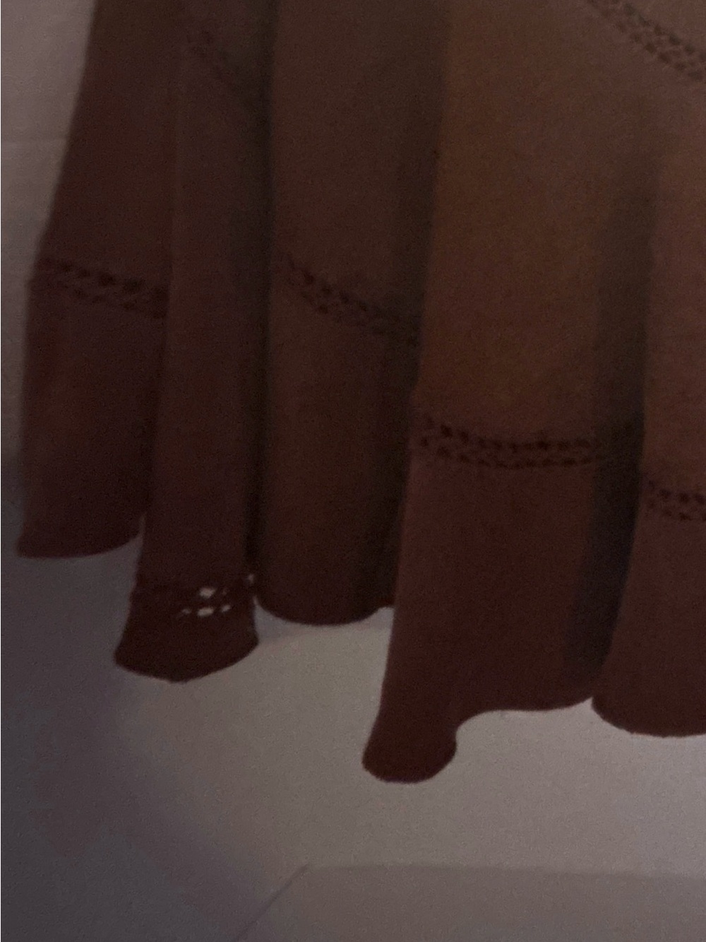 Le Château Suede-Look A-Line Skirt - 28" Length - Picture 5 of 7